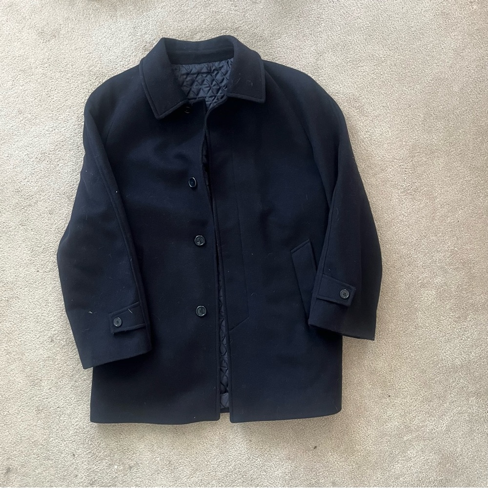 100% cashmere/wool overcoat